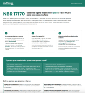NBR 17170 na Prática: Garantia e Comprovação